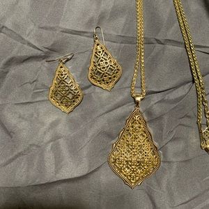 Kendra Scott Earrings and Necklace